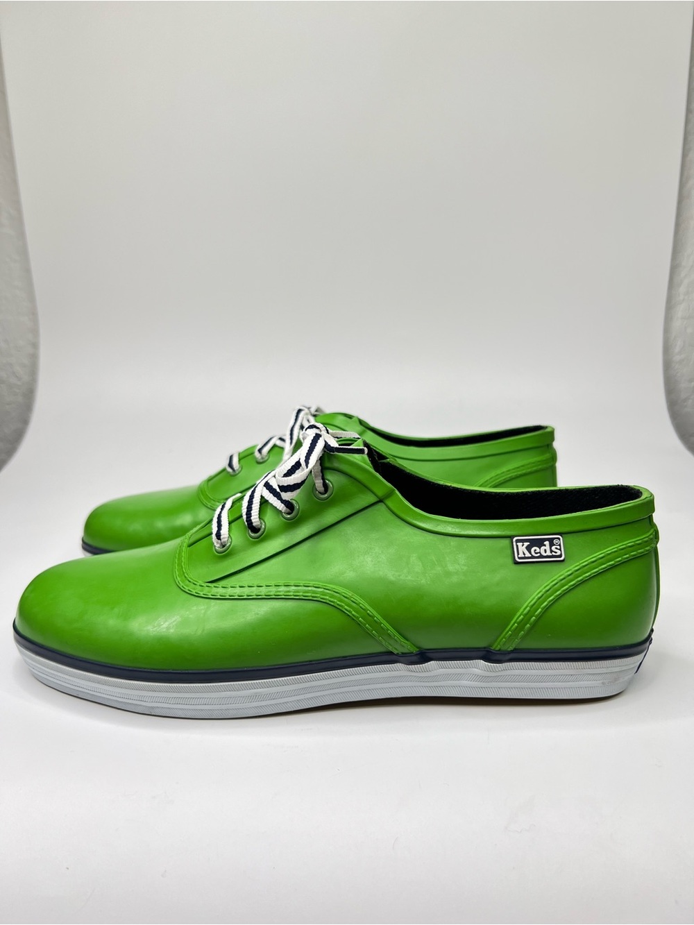Keds Women’s Rubberized Green/Navy Puddle Jumper Low Top Lace Up Sneaker Size 9 - Picture 6 of 14